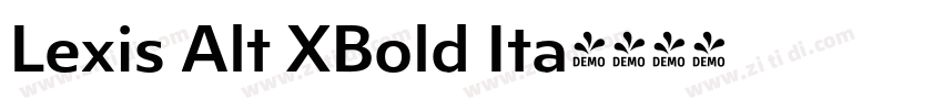 Lexis Alt XBold Ita字体转换
